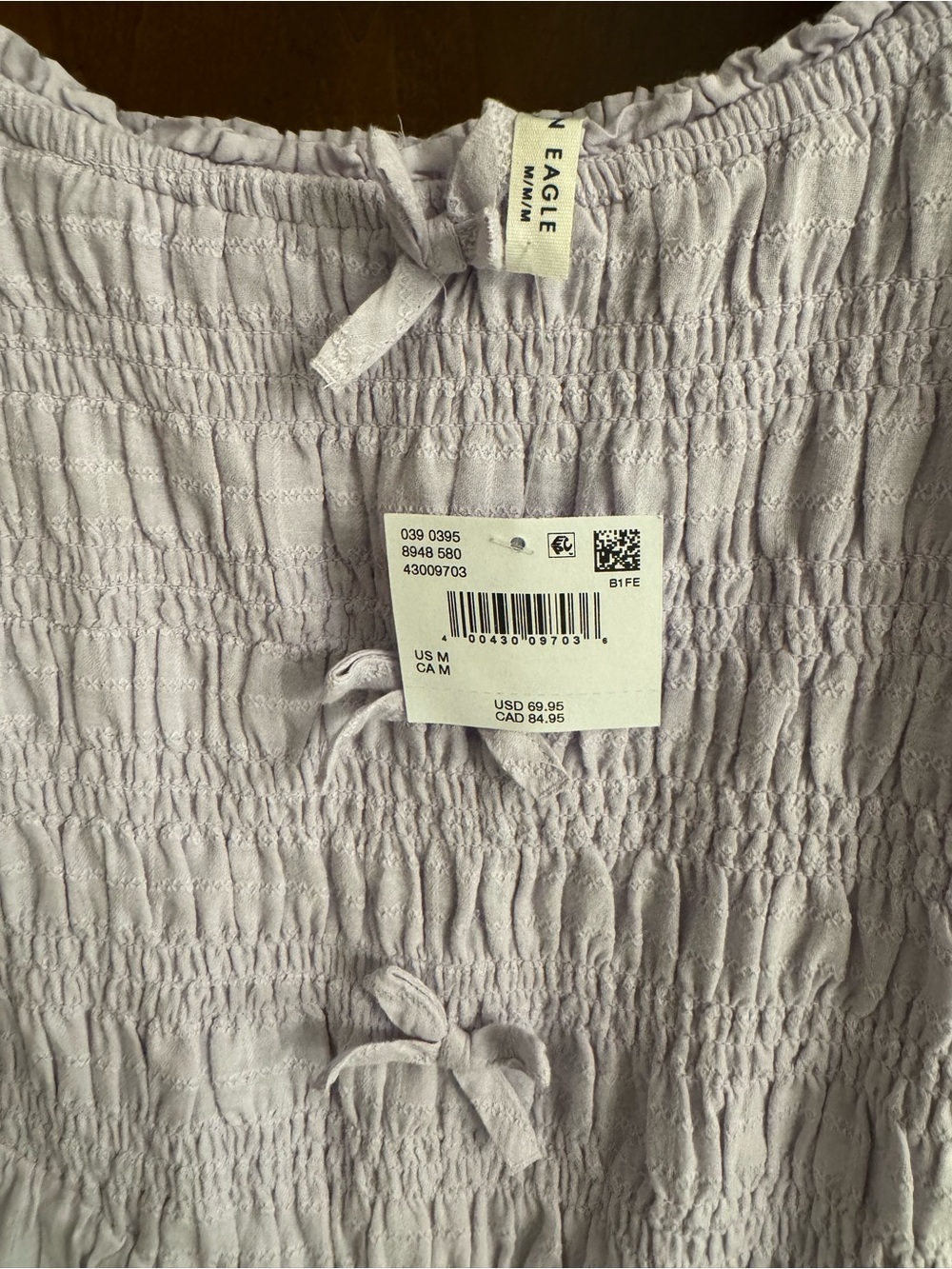 American Eagle Outfitters Lilac Smocked Maxi Dress - Picture 4 of 4